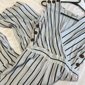 Never worn striped romper